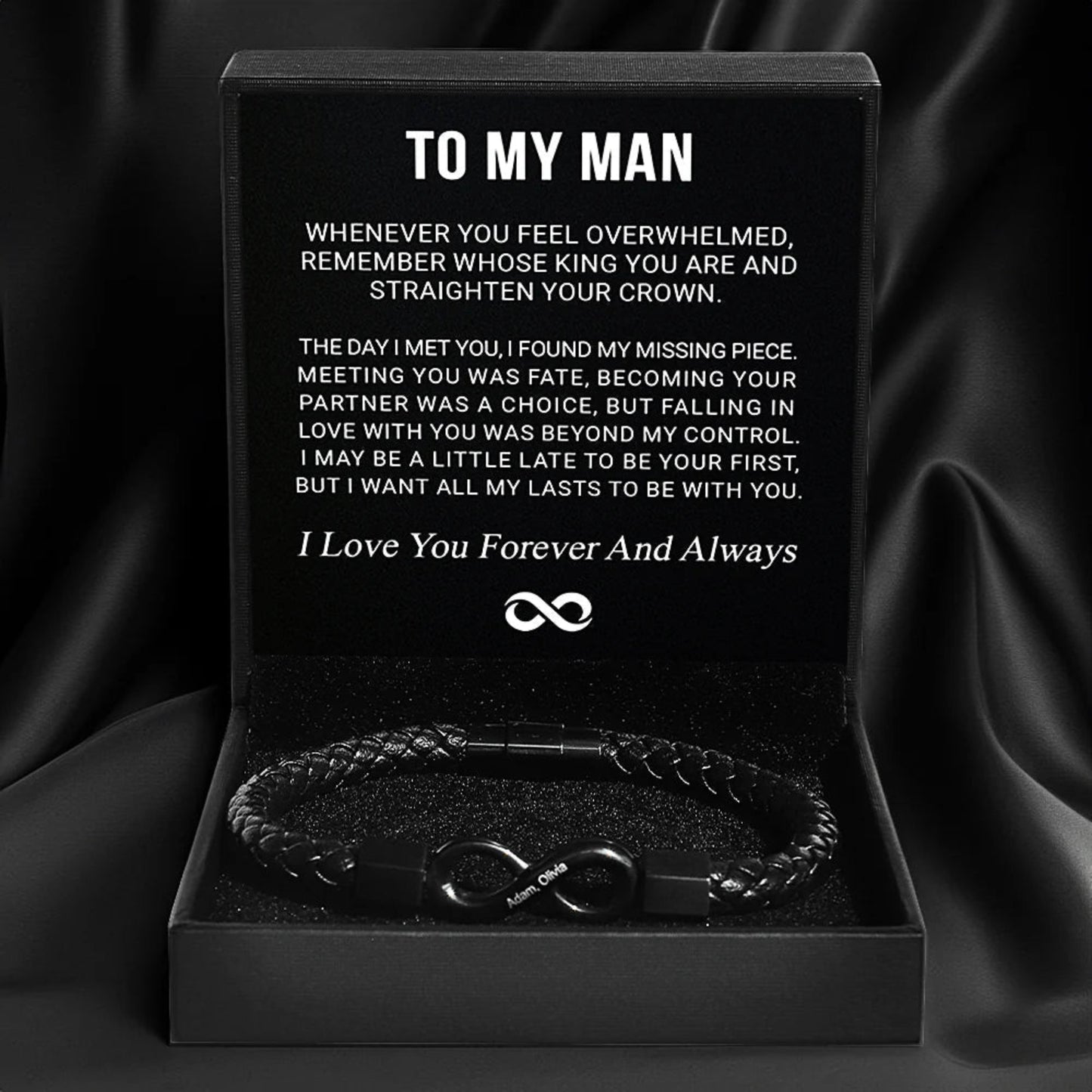 "To My Man" Eternal Love Bracelet