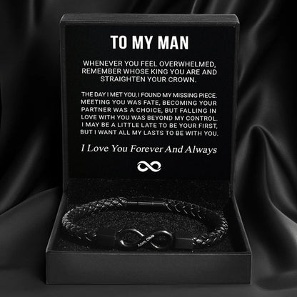 "To My Man" Eternal Love Bracelet