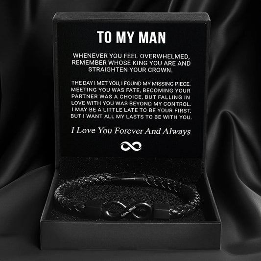 "To My Man" Eternal Love Bracelet